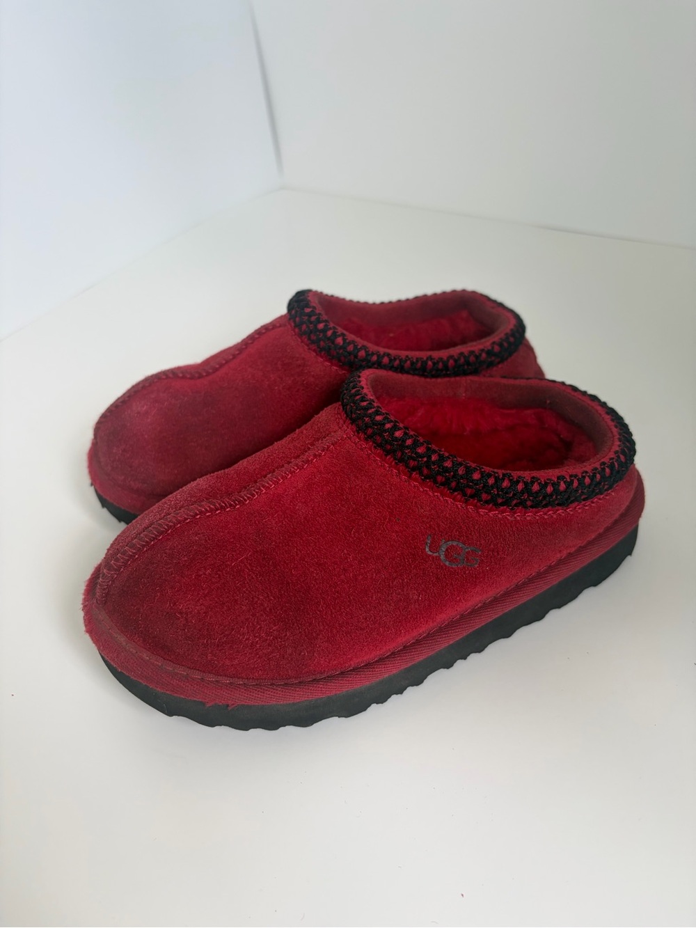UGG Red Kids Tasman Slipper Slides size 11 - Picture 9 of 12